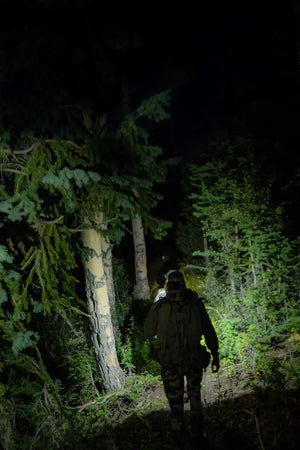 CAMO HEADLAMP 500 lumens, Motion Sensor, Waterproof IPX 6 Rating. Dust proof, and waterproof. Extremely comfortable camo band for the perfect comfortable fit.  The perfect all around hunting and hiking headlamp. 